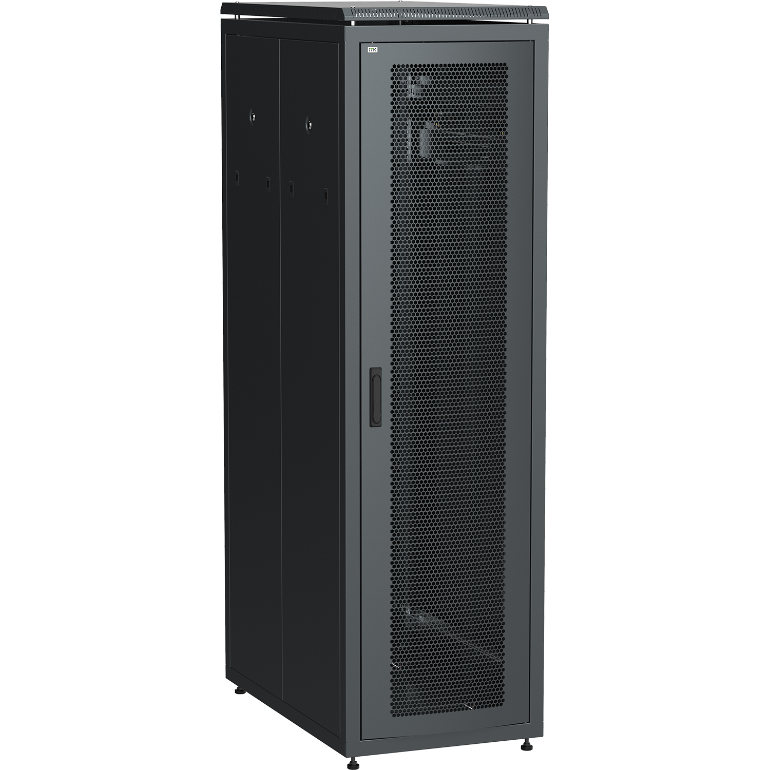 ITK LN05-42U81-PP  LINEA N 42U 800х1000мм перф. пер. дв. задн. перф. чер.