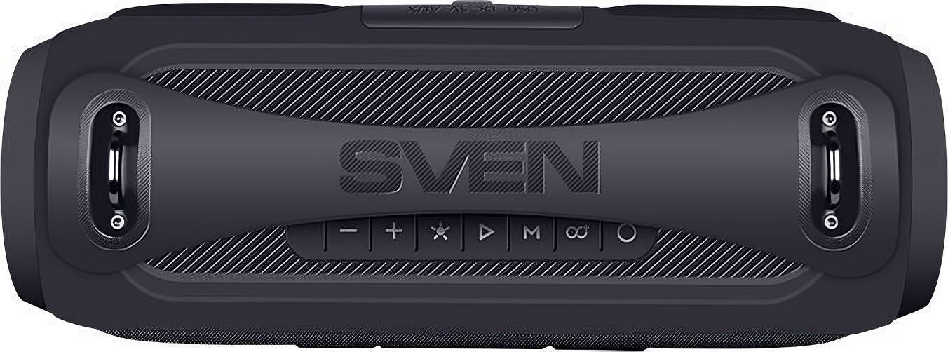 SVEN PS-380, черный (40 Вт, Waterproof (IPx5), TWS, Bluetooth, FM, USB, 3000мА*ч)