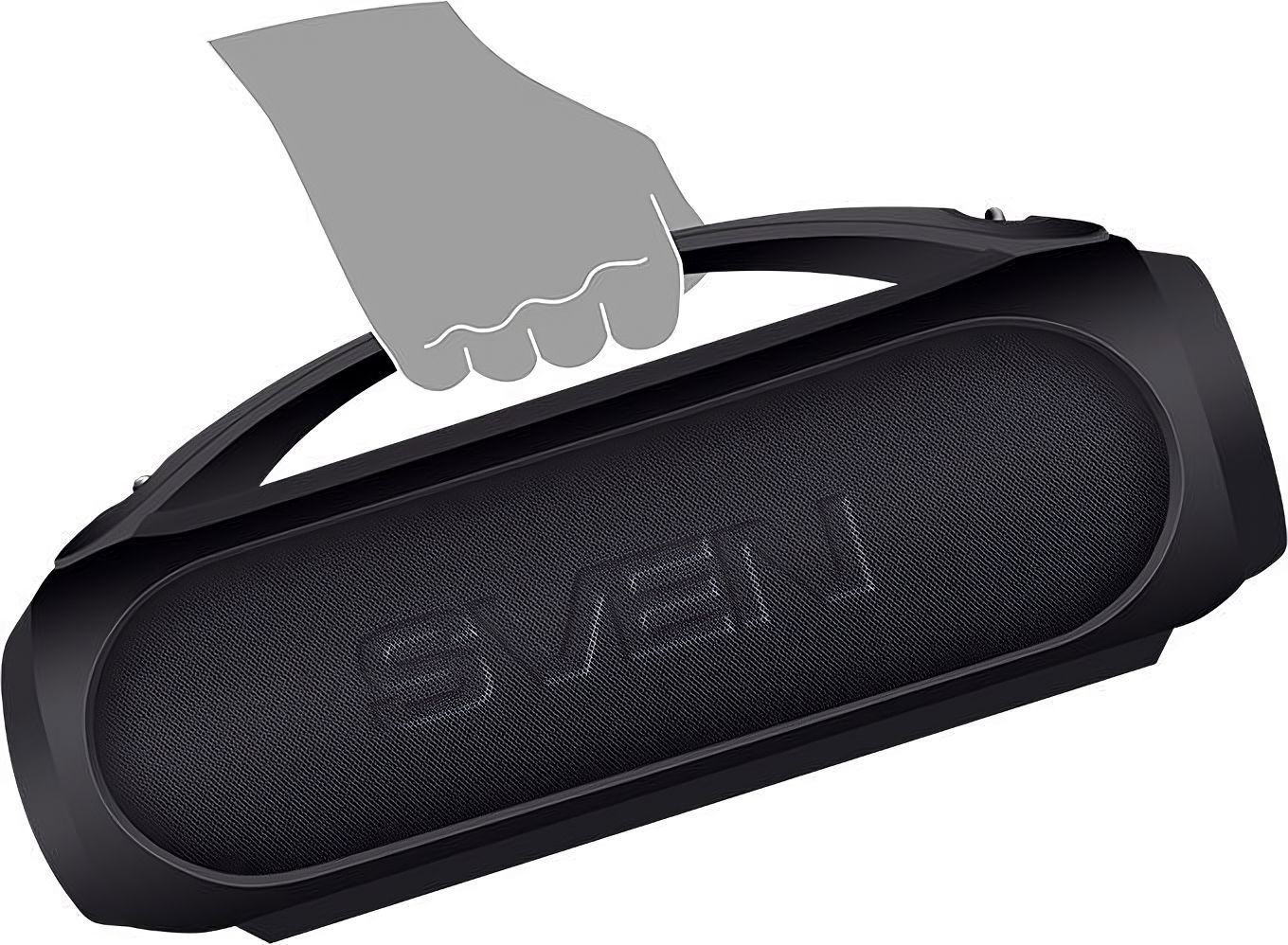 SVEN PS-380, черный (40 Вт, Waterproof (IPx5), TWS, Bluetooth, FM, USB, 3000мА*ч)