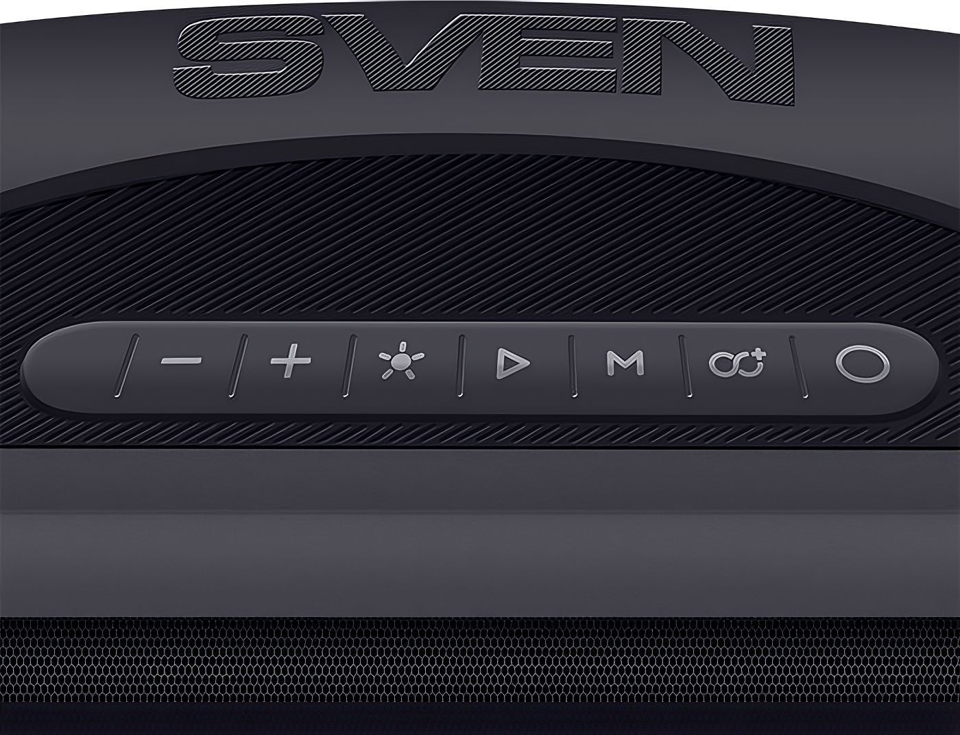 SVEN PS-380, черный (40 Вт, Waterproof (IPx5), TWS, Bluetooth, FM, USB, 3000мА*ч)