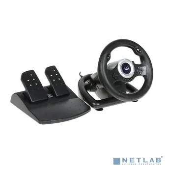 Руль SVEN GC-W500 (педали, вибро, скоба, лепестки, D-pad, 10 кл, резин. вставки, PC/Xinput)