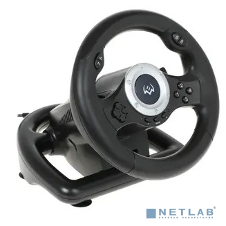 Руль SVEN GC-W500 (педали, вибро, скоба, лепестки, D-pad, 10 кл, резин. вставки, PC/Xinput)