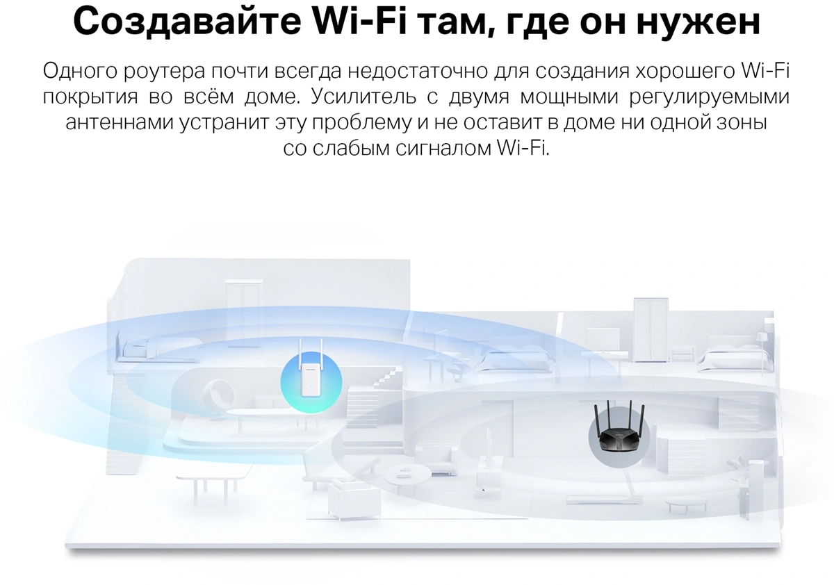Mercusys ME70X AX1800 Усилитель Wi-Fi сигнала