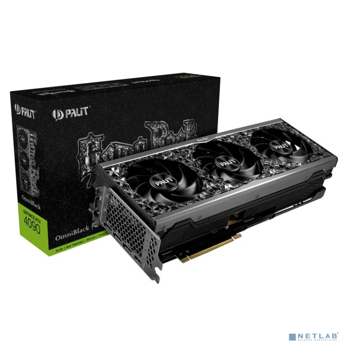 Видеокарта PALIT RTX4090 GAMEROCK OMNIBLACK 24G (NED4090019SB-1020Q)