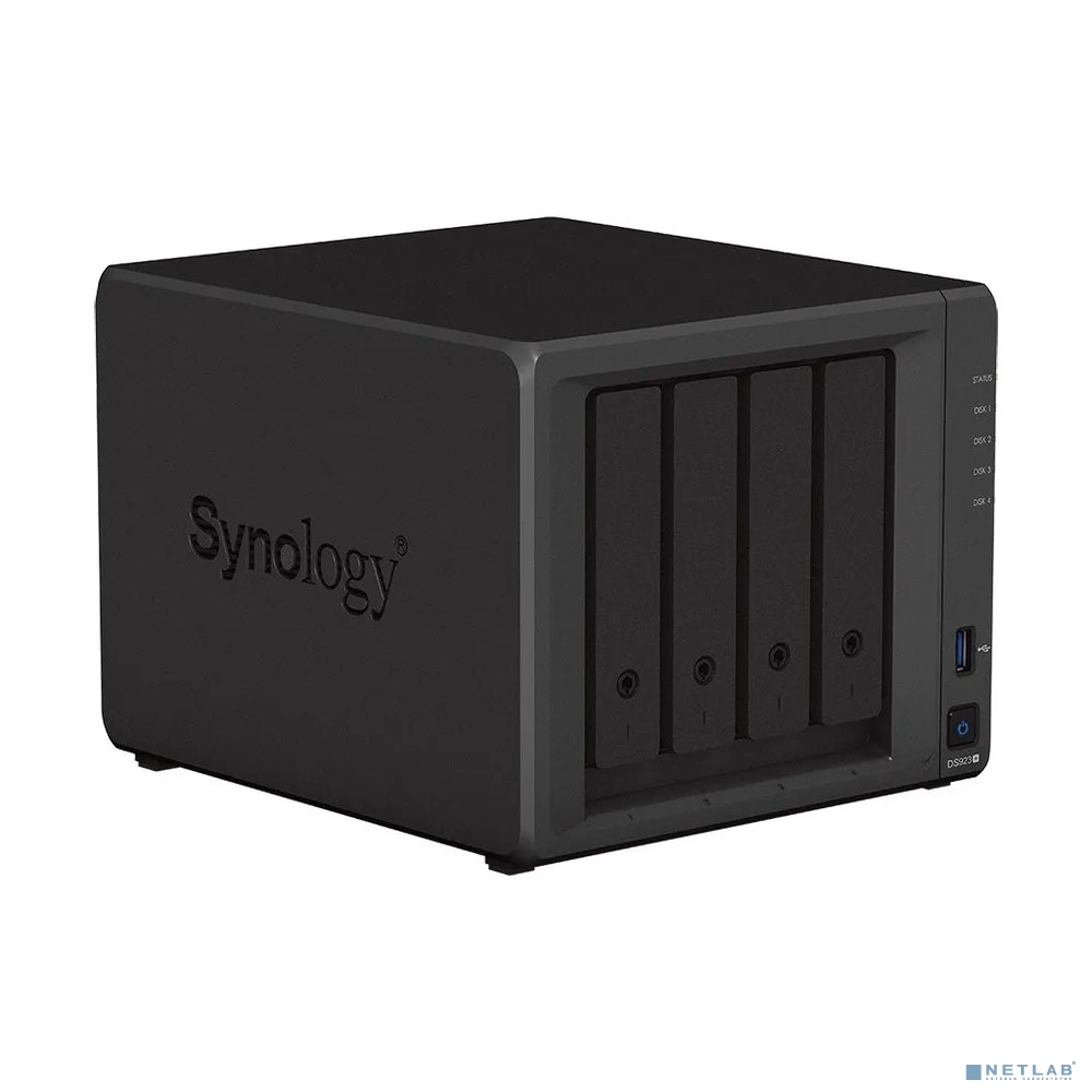 Synology DS923+ Сетевое хранилище C2GhzCPU/4Gb(upto8)/RAID0,1,10,5,6/up to 4hot plug HDDs SATA(3,5' or 2,5')(up to 9 with DX517)/2xUSB3.0/2GigEth/iSCSI/2xIPcam(up to 40)/1xPS/3YW Synology DS923+ Сетевое хранилище C2GhzCPU/4Gb(upto8)/RAID0,1,10,5,6/up to 4hot plug HDDs SATA(3,5' or 2,5')(up to 9 with DX517)/2xUSB3.0/2GigEth/iSCSI/2xIPcam(up to 40)/1xPS/3YW