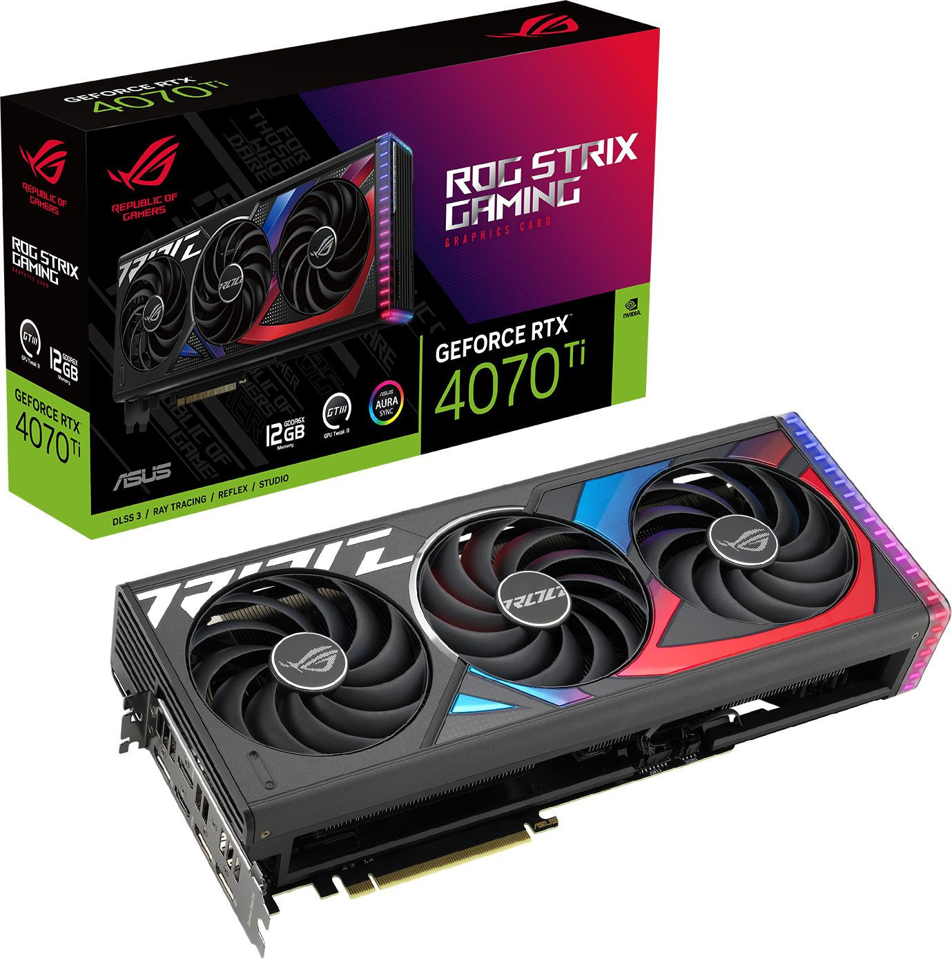 Видеокарта ASUS ROG-STRIX-RTX4070TI-12G-GAMING