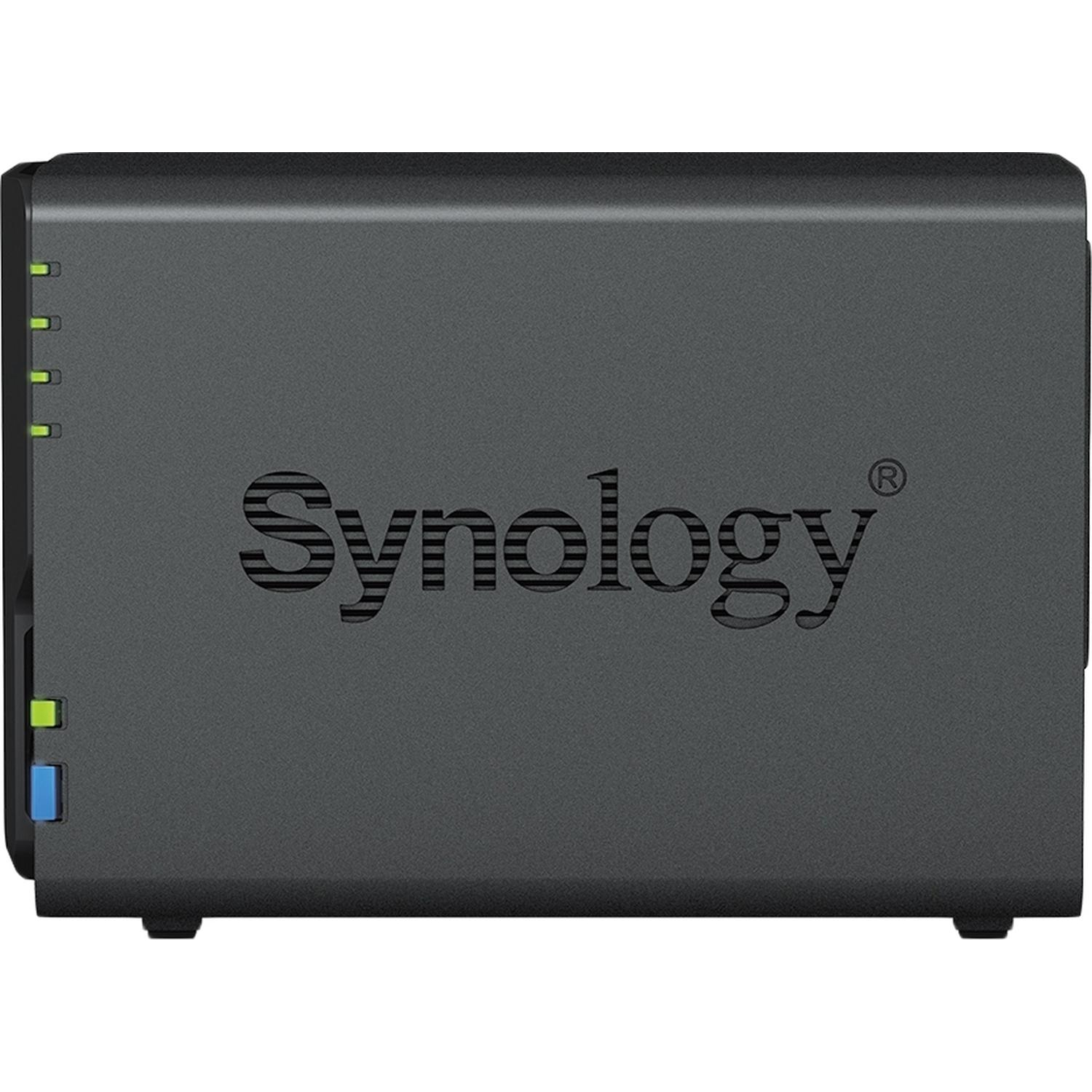 Synology DS223 Сетевое хранилище NAS, слоты 2x2.5"/3.5" SATA3, 1x1 Гбит/с, 3xUSB 3.X, Realtek RTD1619B/4x1.7 ГГц, DDR4 2Gb, 60W