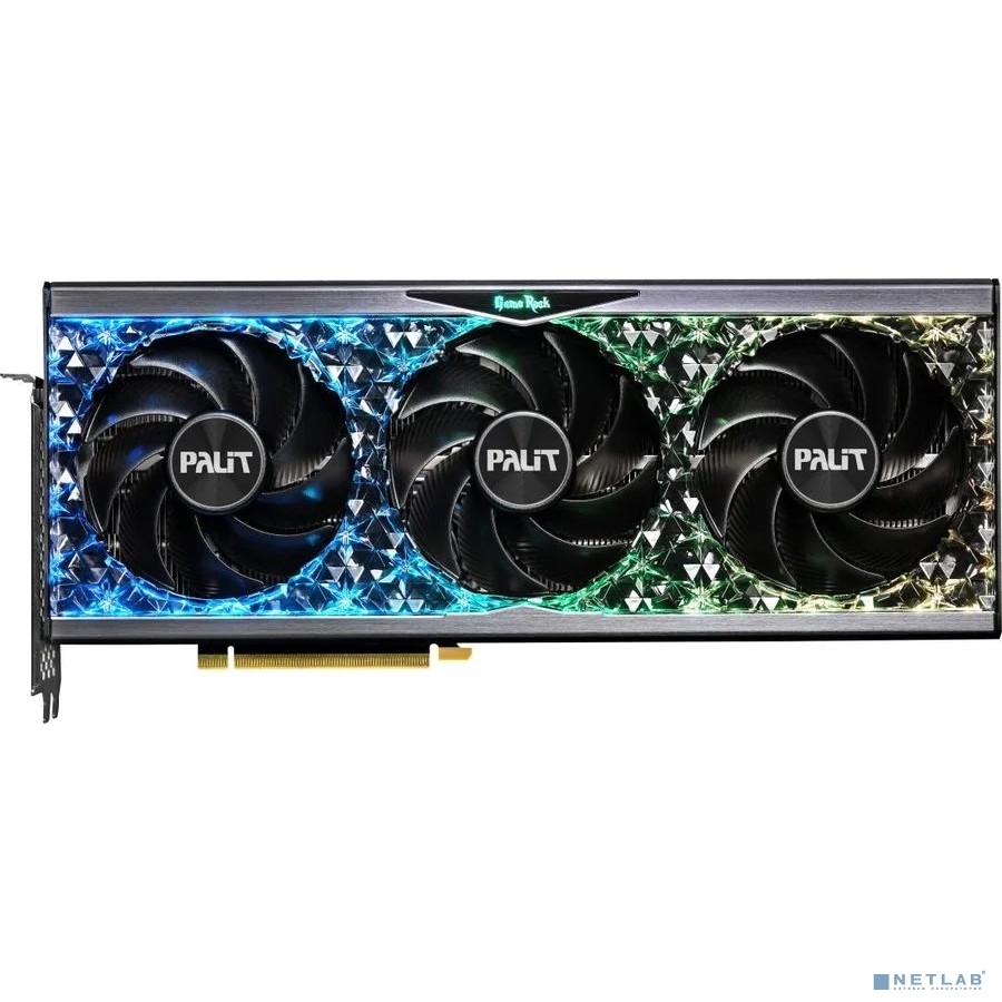 Видеокарта Palit PCI-E 4.0 RTX4070Ti GAMEROCK NVIDIA GeForce RTX 4070TI 12288Mb 192 GDDR6X 2310/21000 HDMIx1 DPx3 HDCP Ret [NED407T019K9-1045G]