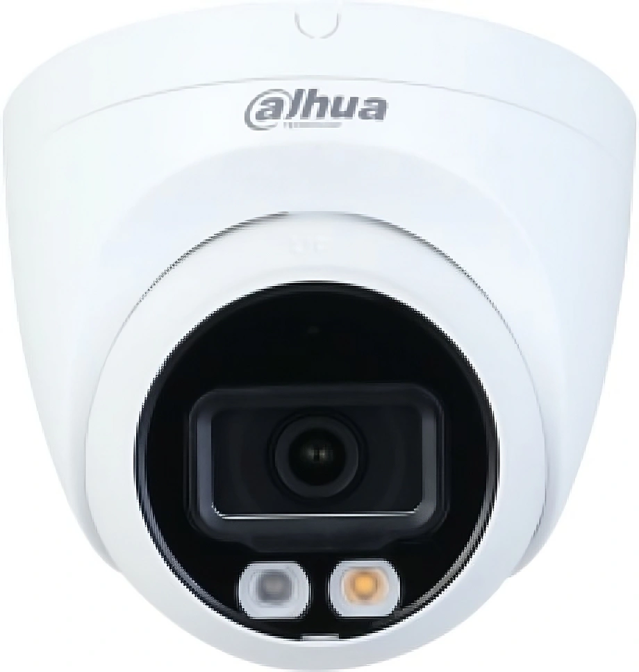 DAHUA DH-IPC-HDW2249TP-S-IL-0280B Уличная турельная IP-видеокамера SmartDualLight 2Мп, 1/2.8” CMOS, объектив 2.8мм, видеоаналитика, микрофон, ИК 30м, LED 30м, IP67, металл/пластик