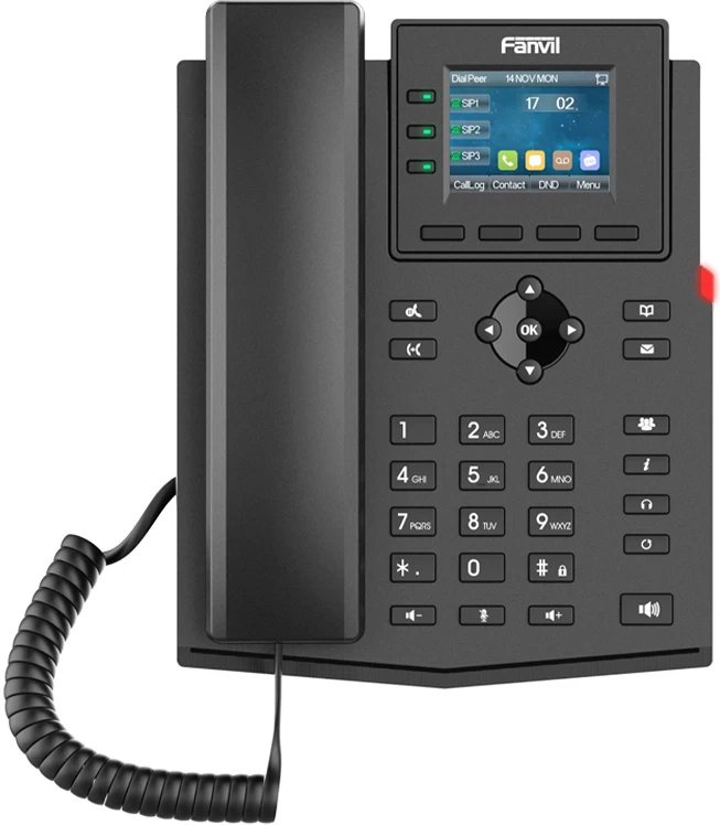 Fanvil X303P  c б/п черный SIP телефон