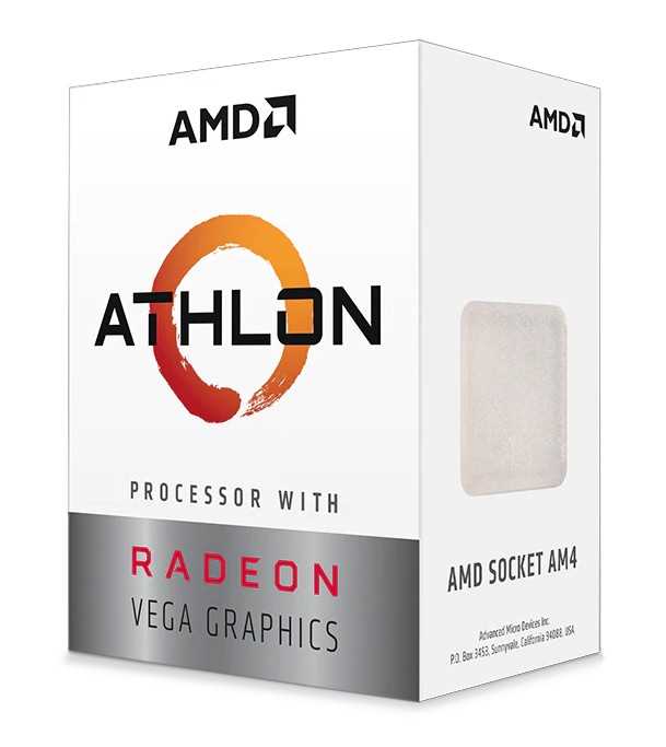 CPU AMD Athlon 3000G OEM  (YD3000C6M2OFH) {3.5GHz, 5MB, 35W, AM4, with Radeon Vega 3 Graphics}