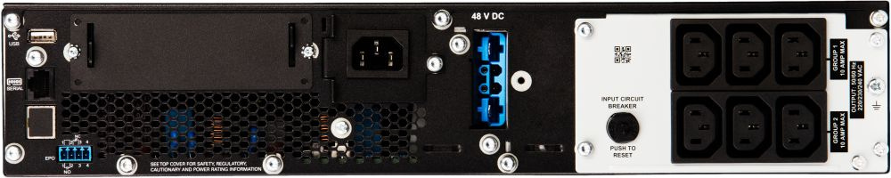 APC Smart-UPS SRT SRT1500RMXLI {On-Line,1500ВА/1500 Вт, Rack/Tower, IEC, LCD, Serial+USB, USB, SmartSlot, подкл. доп. батарей}