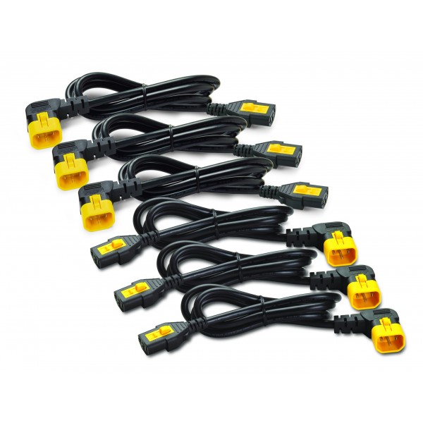 APC  AP8706S-WW Power Cord Kit (6 ea), Locking, C13 to C14, 1.8m