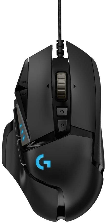 910-005474/910-005471/910-005469 Logitech Игровая мышь G502 HERO High Performance Gaming Mouse, чёрный