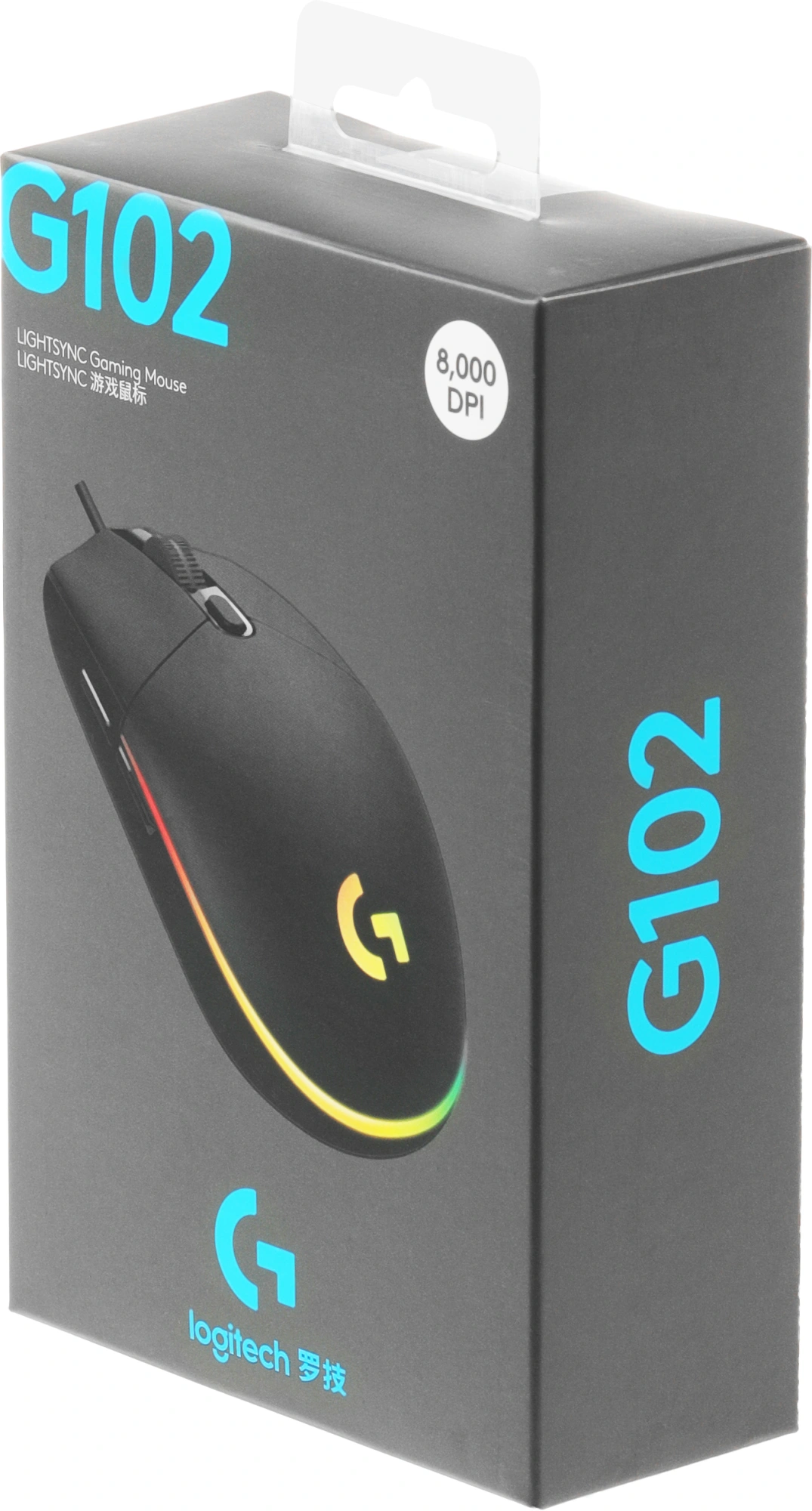 910-005823/910-005808 Мышь Logitech G102 LightSync Gaming Black USB