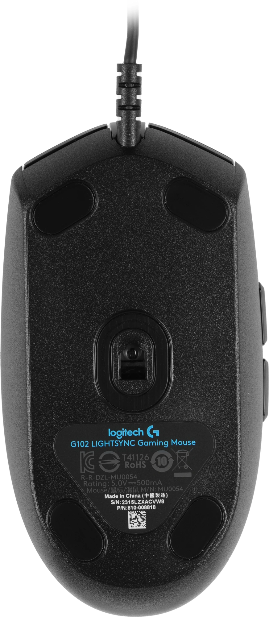 910-005823/910-005808 Мышь Logitech G102 LightSync Gaming Black USB