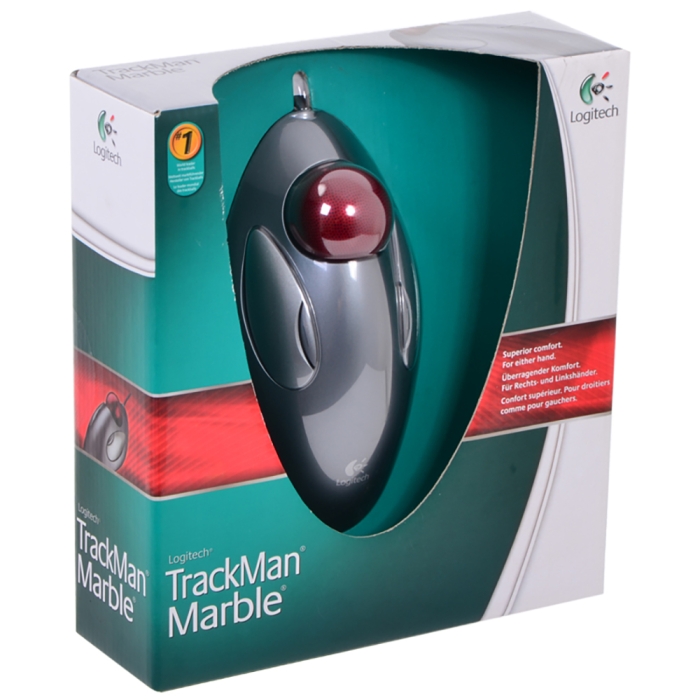 910-000808 Logitech Trackman Marble Silver USB
