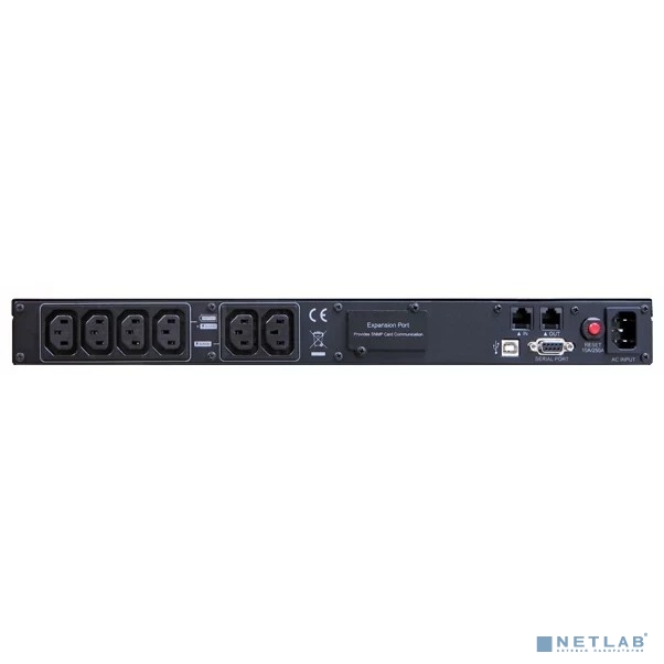 CyberPower OR600ELCDRM1U UPS {600VA/360W USB/RS-232/SNMPslot /RJ11/45 (4+2 IEC С13)}