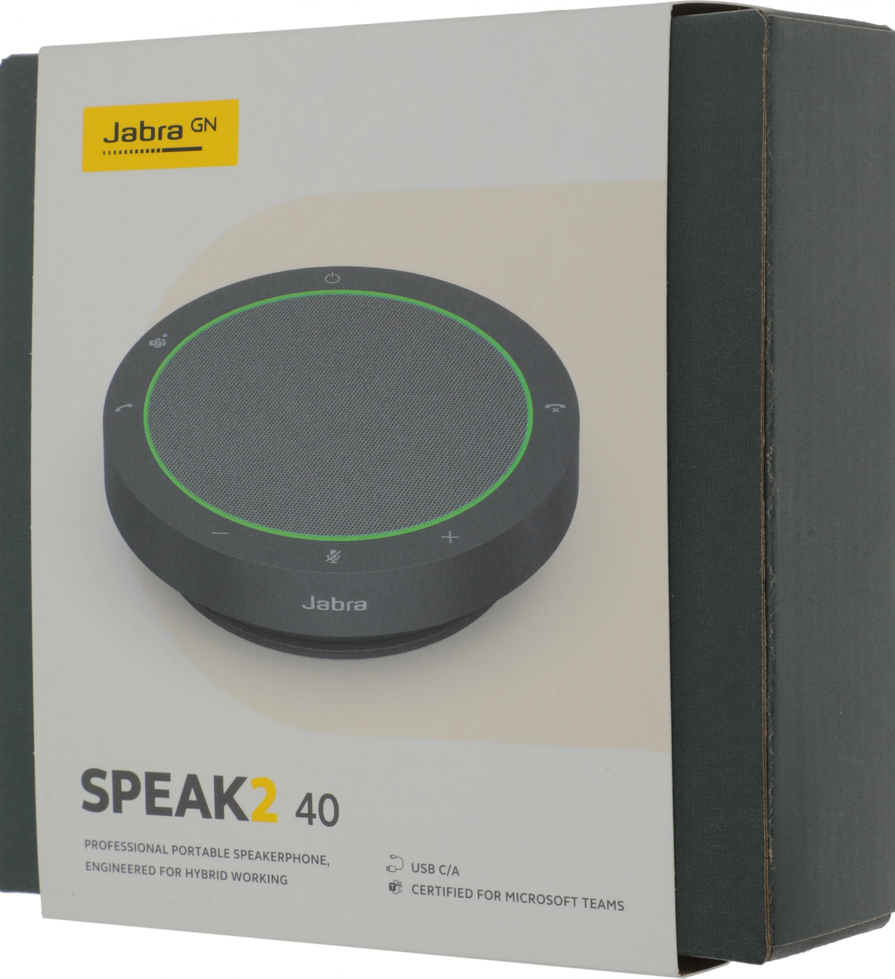 Jabra, 2740-109 Спикерфон, Jabra Speak2 40, MS Teams, Беспроводная, USB А/С, 50-мм динамик, Степень защиты IP64