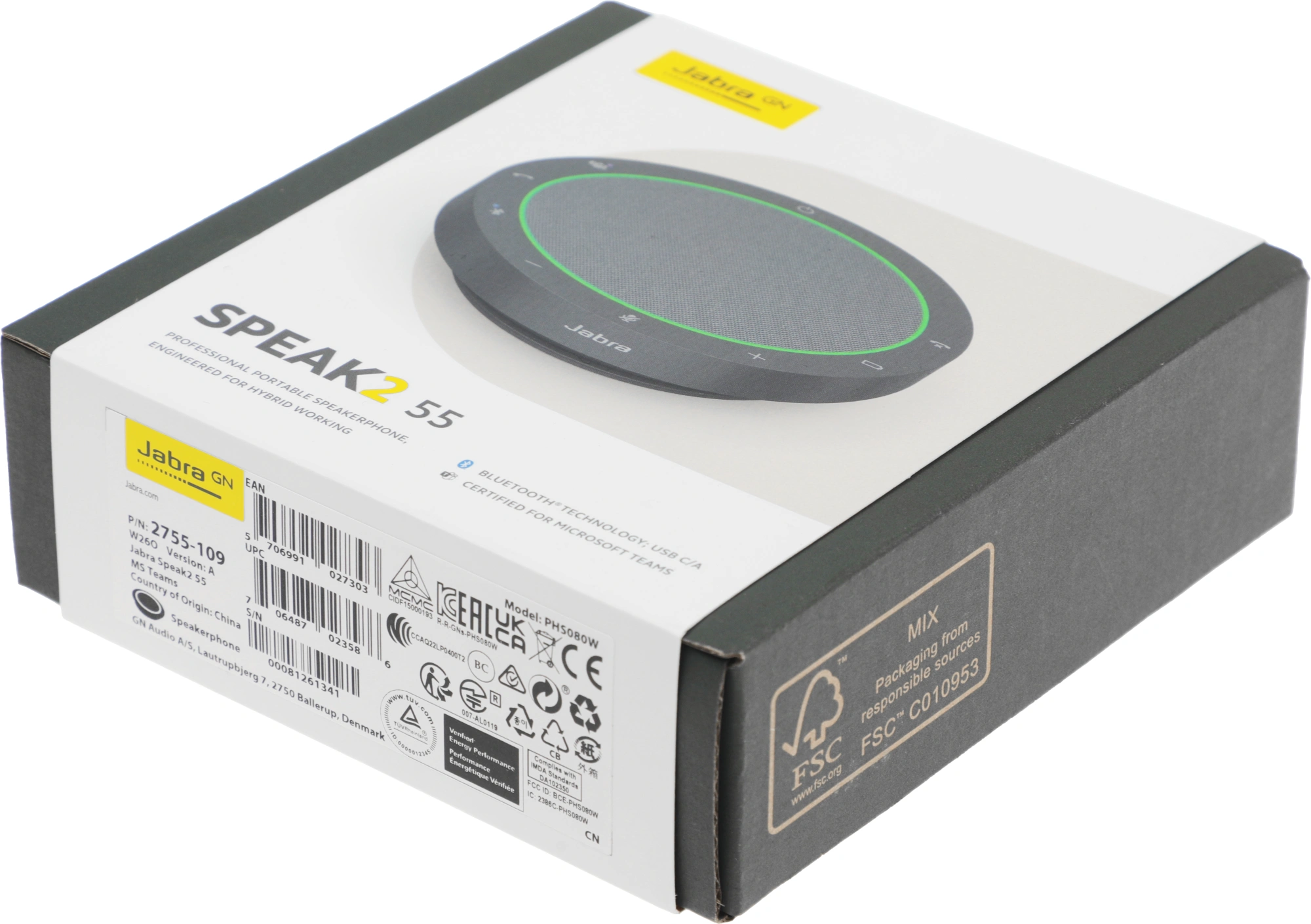 Jabra 2755-109 Спикерфон Jabra Speak2 55, MS Teams