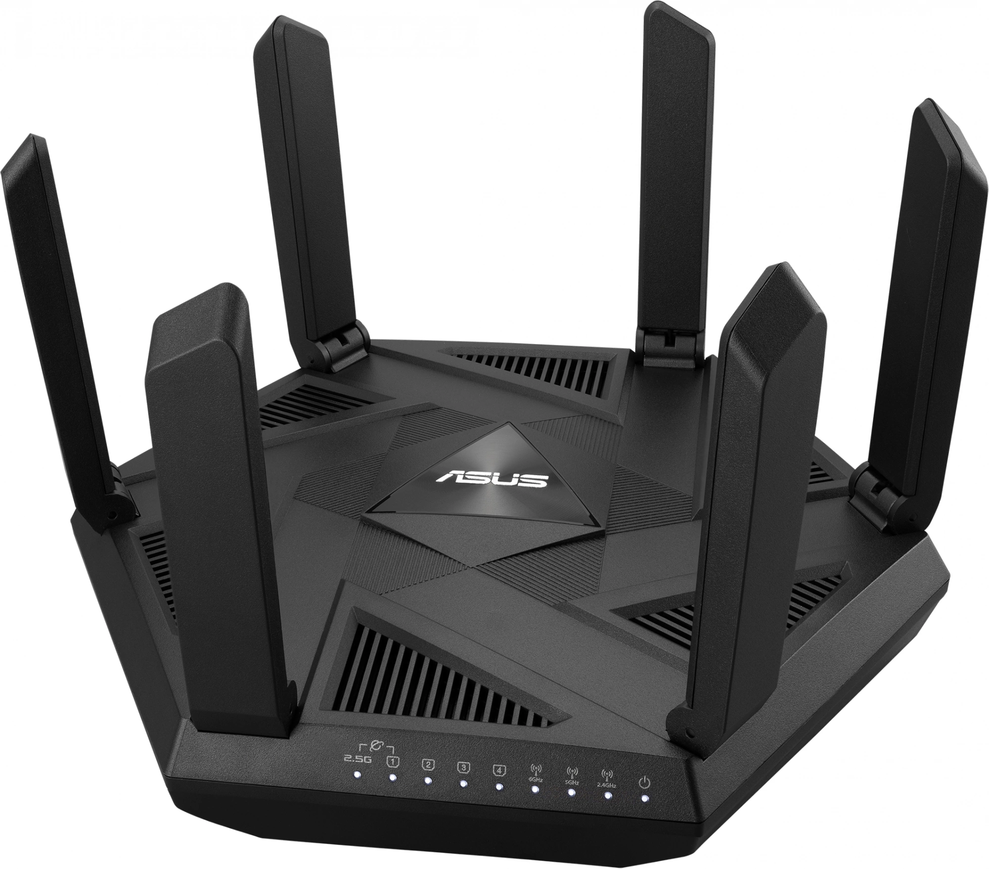 Маршрутизатор ASUS RT-AXE7800 5 LAN, 2500 Мбит/с, 1000 Мбит/с, 4 (802.11n), 5 (802.11ac), 6 (802.11ax), 1 x USB 3.2, 3G, 4G/LTE