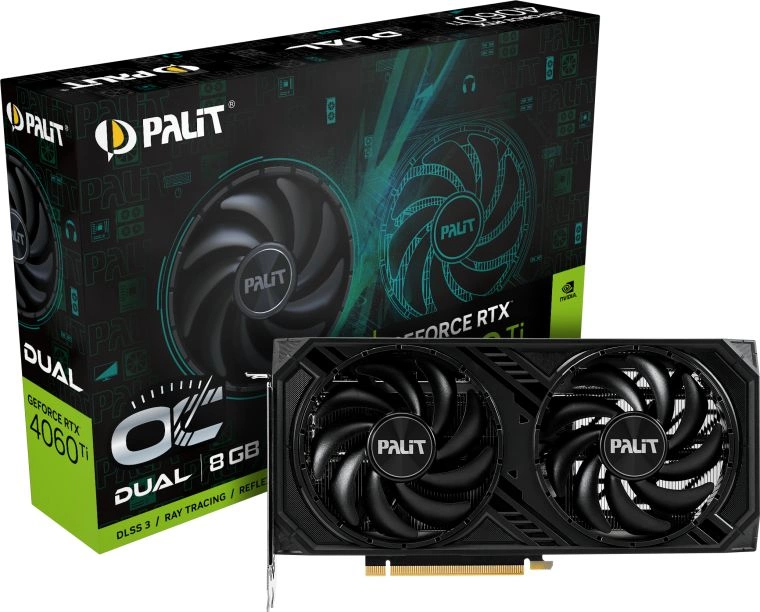 Видеокарта PALIT RTX4060Ti DUAL OC 8G (NE6406TT19P1-1060D)