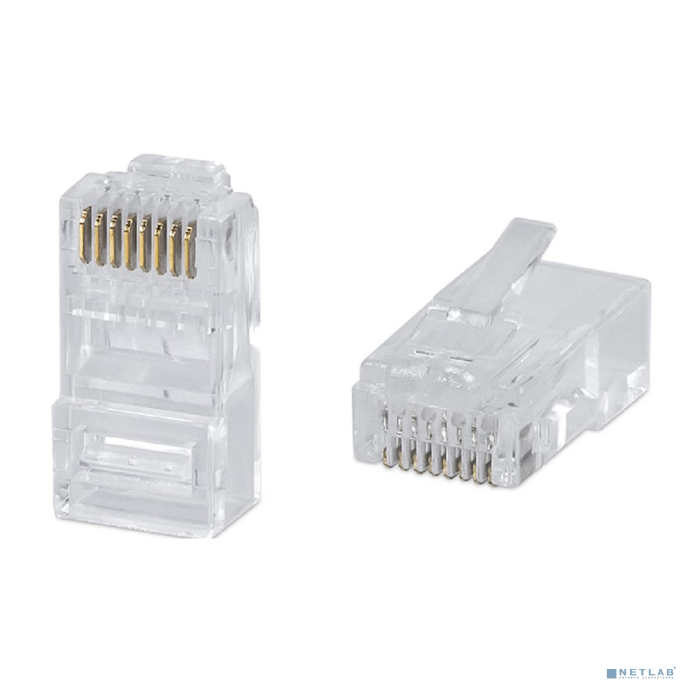 Cabeus 8P8C-C6 Коннектор RJ-45 под витую пару, категория 6 , универсальный (для одножильного и многожильного кабеля) для проводников с толщиной по изоляции до 1,05 мм Cabeus 8P8C-C6 Коннектор RJ-45 под витую пару, категория 6 , универсальный (для одножильного и многожильного кабеля) для проводников с толщиной по изоляции до 1,05 мм
