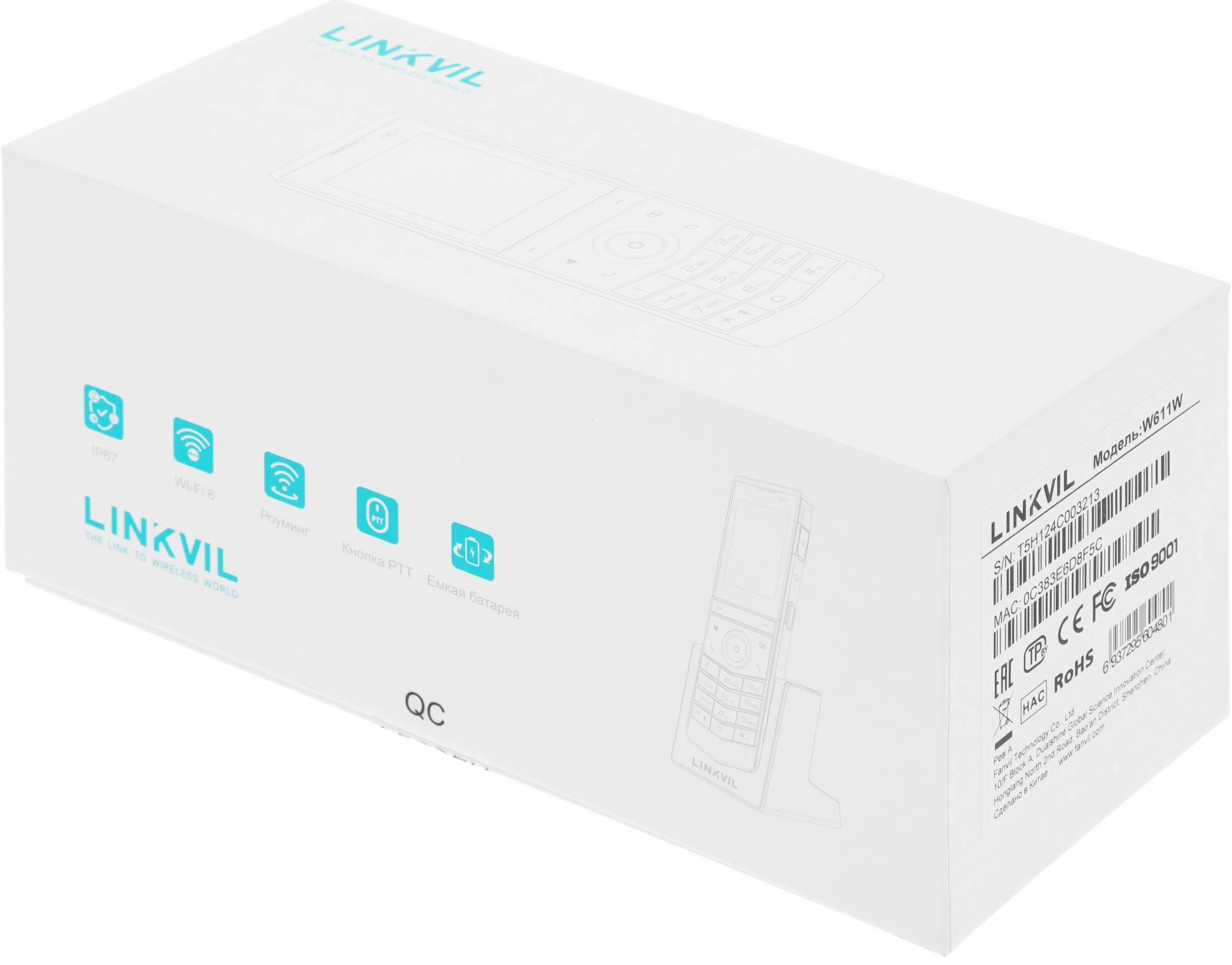 Fanvil Телефон W611W Wi-Fi телефон Linkvil