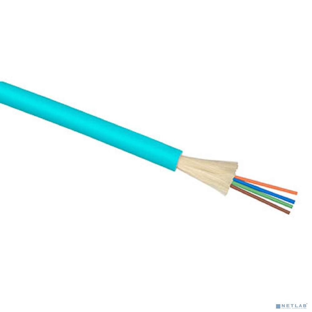 Cabeus TB-A-4-24T-E-K-LSZH-IN-25 Кабель волоконно-оптический 50/125 (OM3) многомодовый, 24 волокна, плотное буферное покрытие (tight buffer), для внутренней прокладки (-25C ~ +50), LSZH, голубой