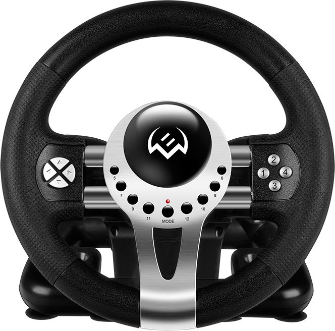 Руль SVEN GC-W700 (педали, вибро, скоба, лепестки, АКПП, D-pad, 12 кл, резин. вставки, PC/Xinput)