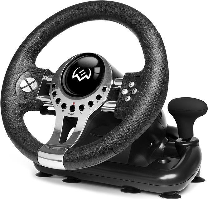 Руль SVEN GC-W700 (педали, вибро, скоба, лепестки, АКПП, D-pad, 12 кл, резин. вставки, PC/Xinput)