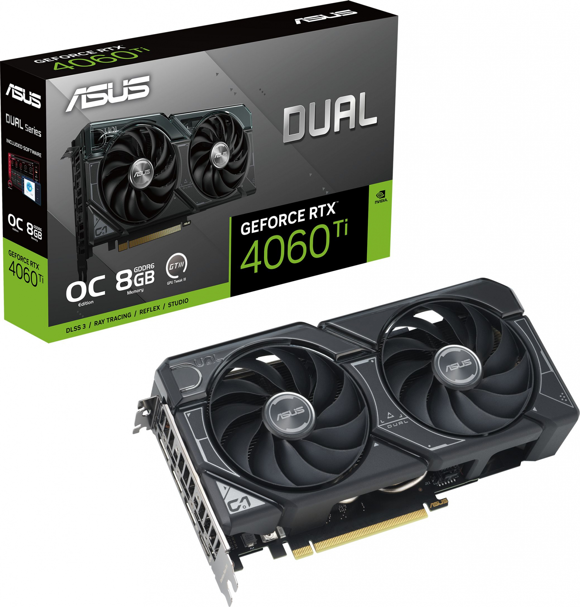 Видеокарта  DUAL-RTX4060TI-O8G