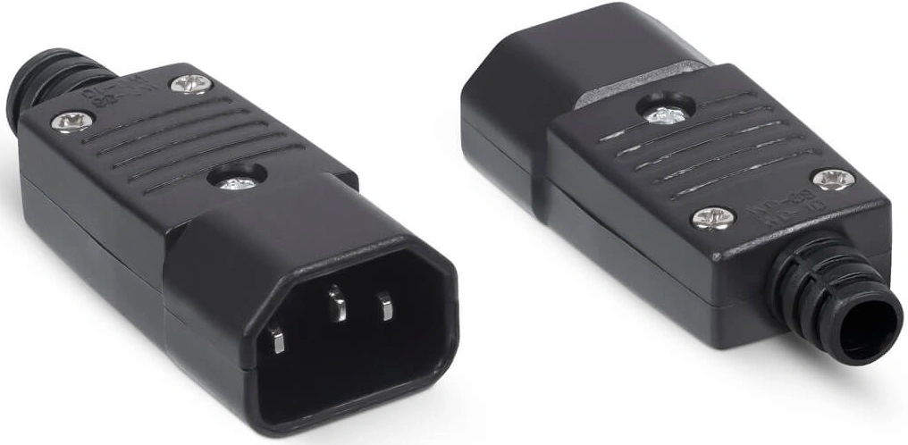 Cabeus IEC-320-C14 Вилка С14 разборная, 10А, 250 V, черная