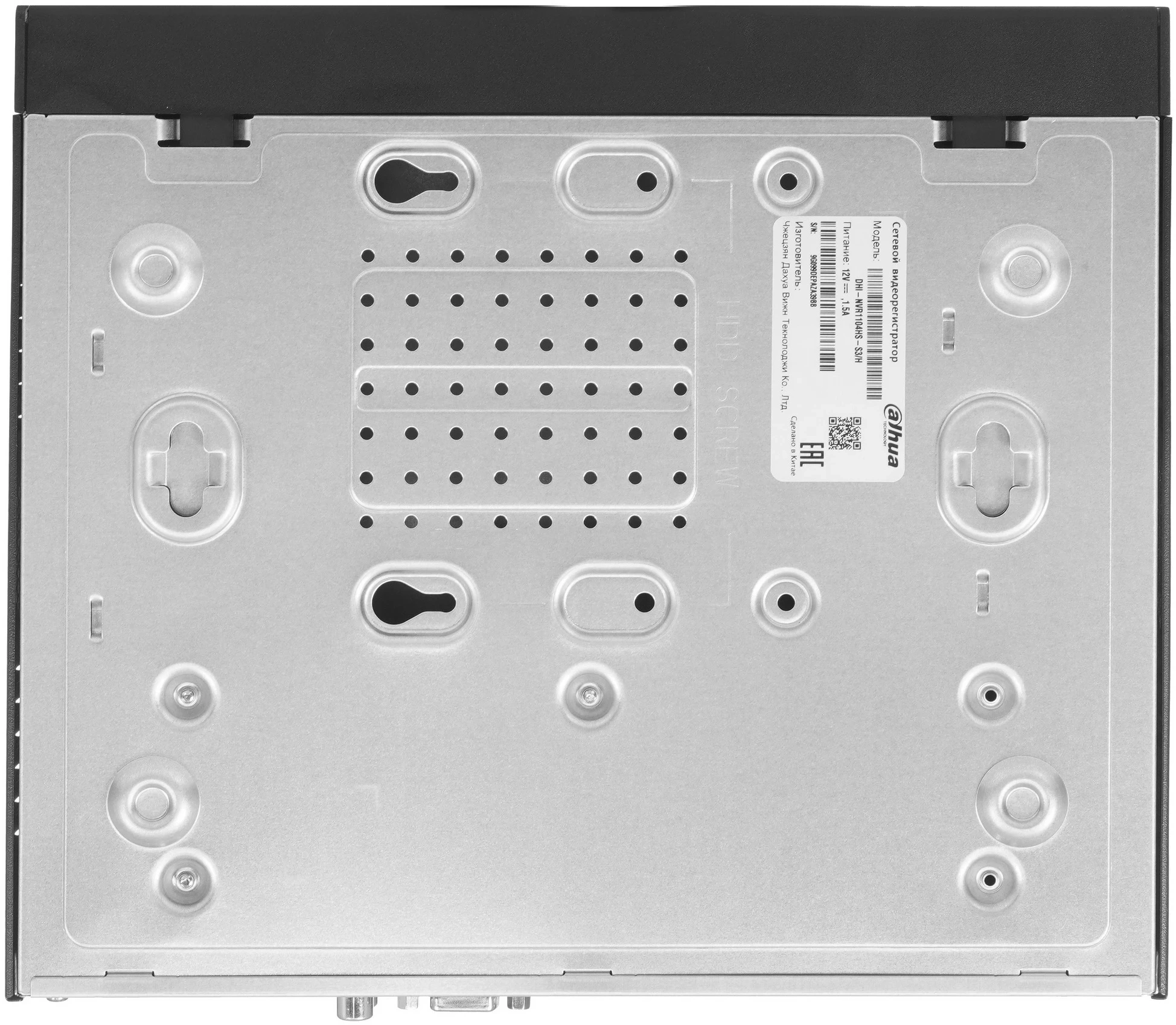 DAHUA DHI-NVR1104HS-S3/H 4-канальный IP-видеорегистратор 4K и H.265+, входящий поток до 80Мбит/с, 1 SATA III до 8Тбайт