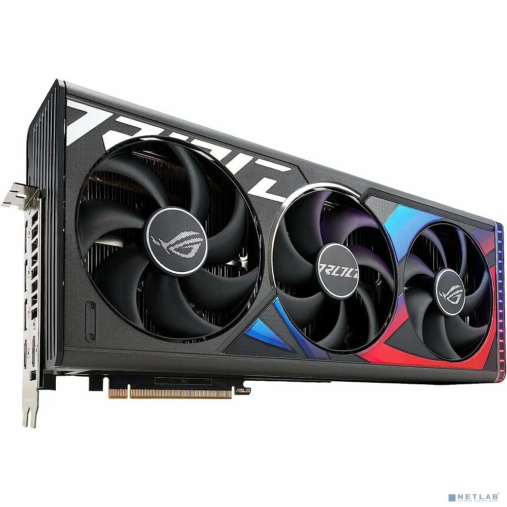 Видеокарта Asus PCI-E 4.0 ROG-STRIX-RTX4090-24G-GAMING NVIDIA GeForce RTX 4090 24576Mb 384 GDDR6X 2595/21000 HDMIx2 DPx3 HDCP Ret