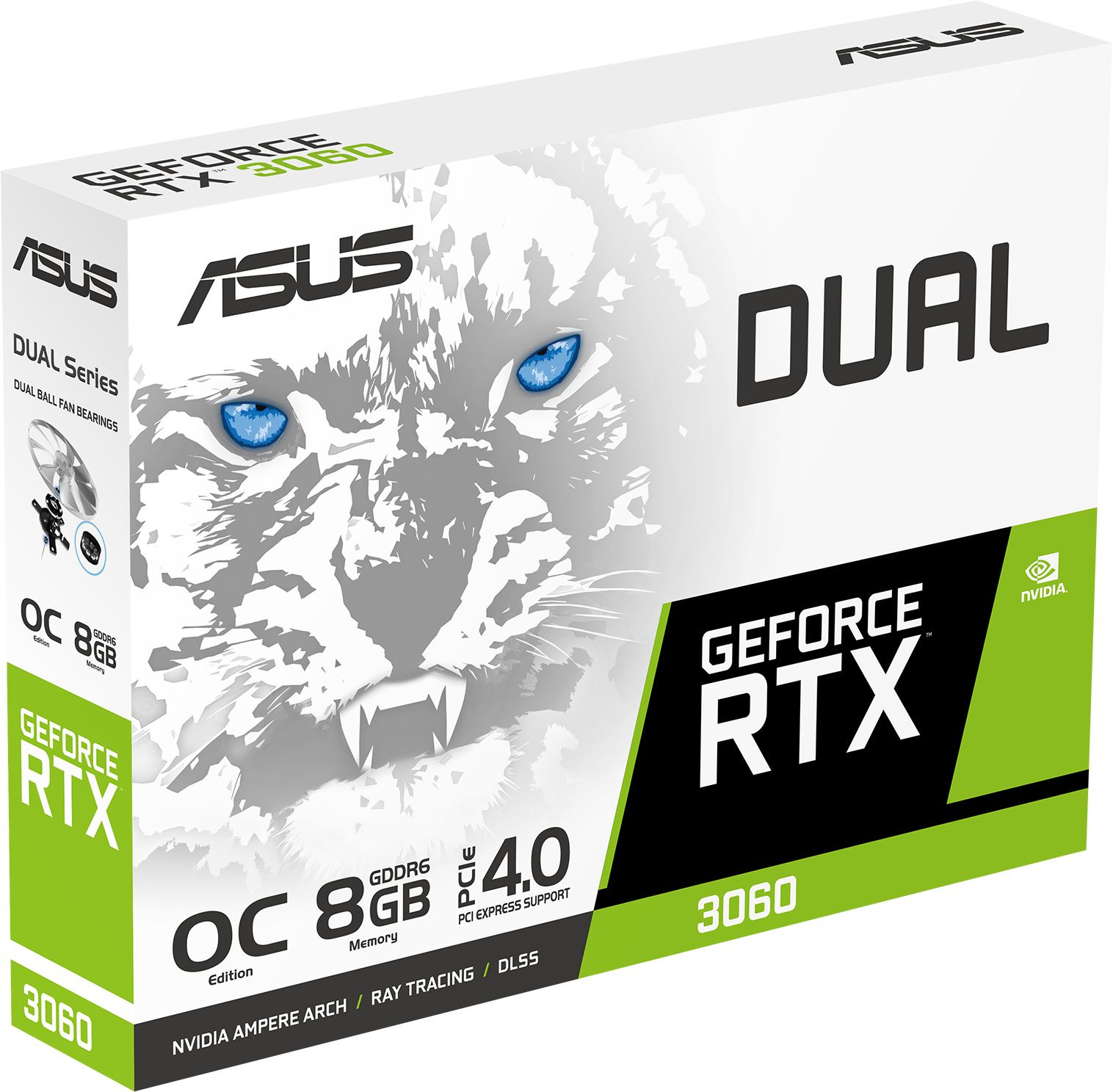 Видеокарта  DUAL-RTX3060-O8G-WHITE