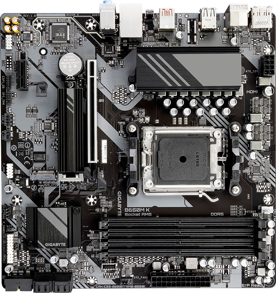 Gigabyte B650M K {SocketAM5, AMD B650, mATX}Ret