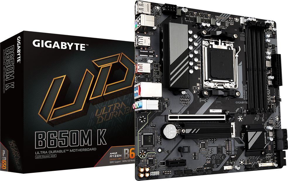 Gigabyte B650M K {SocketAM5, AMD B650, mATX}Ret