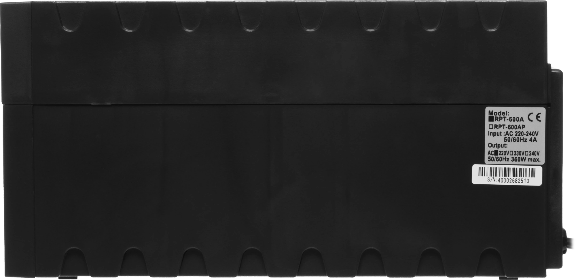 PowerCom Raptor RPT-600A EURO ИБП {Line-Interactive, 600VA / 360W, Tower, 3*EURO} (657704)