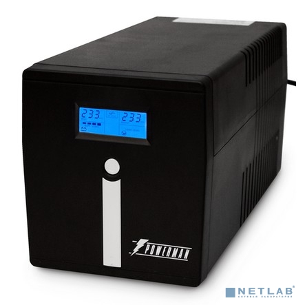 ИБП Powerman Smart Sine 1000, LCD, лин-интеракт, 1000ВА/700Вт,  4 EURO, USB {арт.1392640}