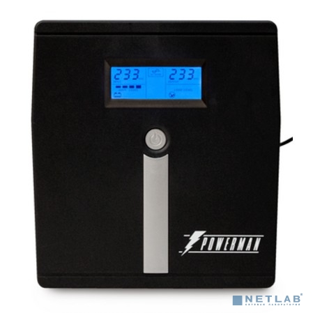 ИБП Powerman Smart Sine 1000, LCD, лин-интеракт, 1000ВА/700Вт,  4 EURO, USB {арт.1392640}