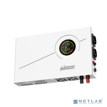 ИБП POWERMAN Smart 1000 INV, линейно-интерактивный,  1000ВА/600Вт, 140-275В,  2 евророзетки, внешняя батарея 12В от 45Ач до 200Ач (не входит в комплект поставки), ток заряда 13А, ЖК-дисплей, навесной,