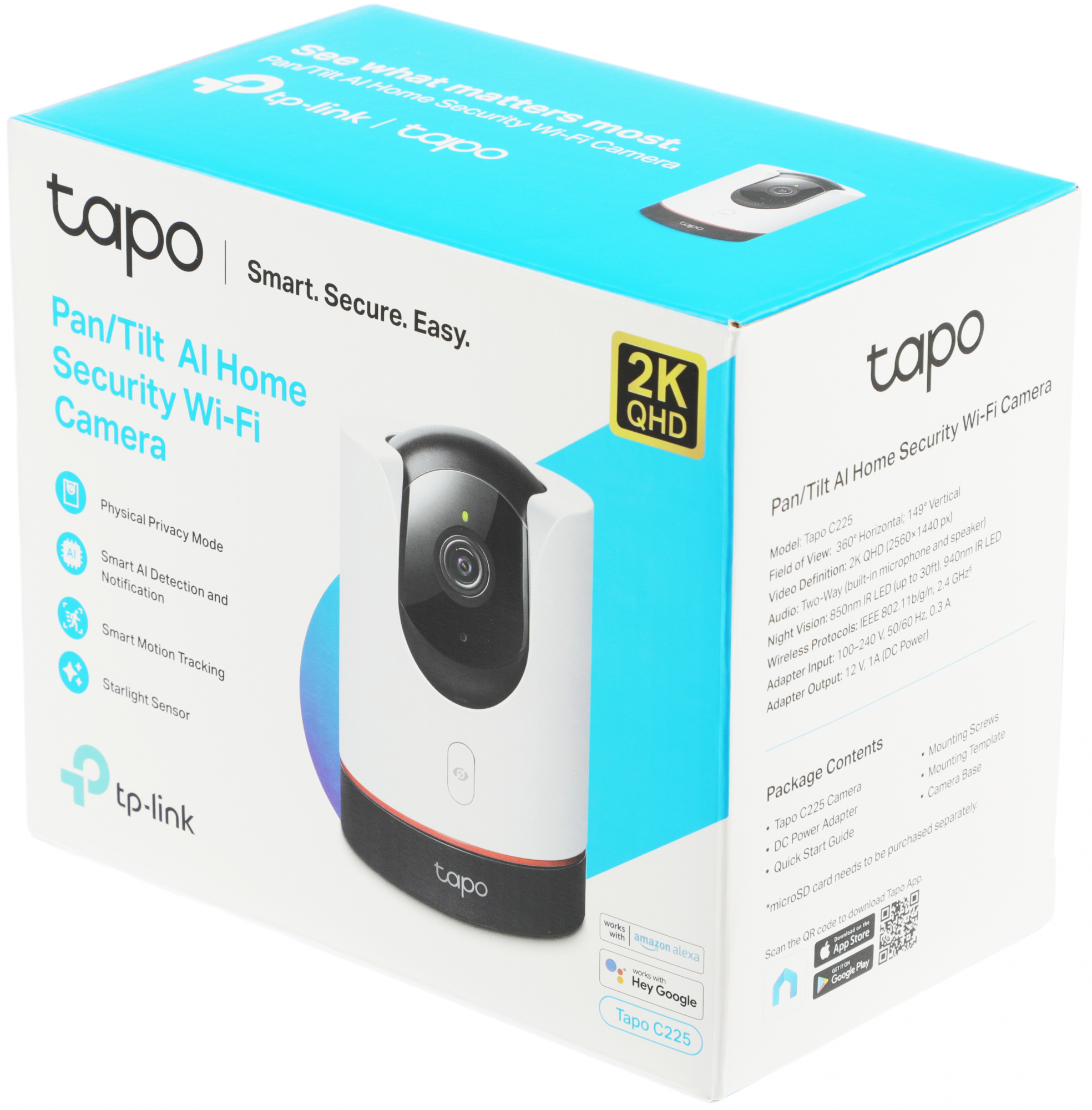 TP-Link Tapo C225 Умная домашняя поворотная камера