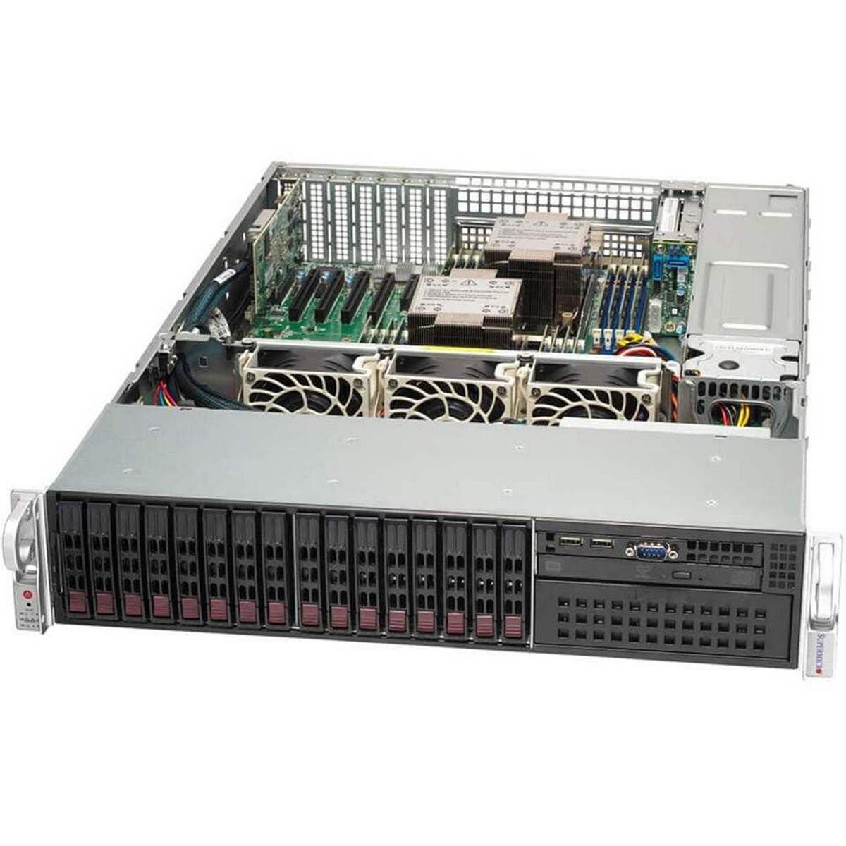 Supermicro SYS-221P-C9R Серверная платформа/ SERVER (X13DEI, CSE-213BTS-R1K23LPBP3-1) (2U, 2x LGA-4677, C741, 16 DIMM 4800MHz ECC DDR5 RDIMM, 4 PCIe 5.0 x16+1 PCIe 5.0 x8, 2x1GbE port(s),16x 2.5" hot-