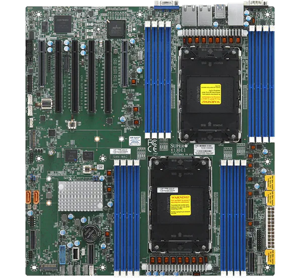 Supermicro SYS-221P-C9R Серверная платформа/ SERVER (X13DEI, CSE-213BTS-R1K23LPBP3-1) (2U, 2x LGA-4677, C741, 16 DIMM 4800MHz ECC DDR5 RDIMM, 4 PCIe 5.0 x16+1 PCIe 5.0 x8, 2x1GbE port(s),16x 2.5" hot-