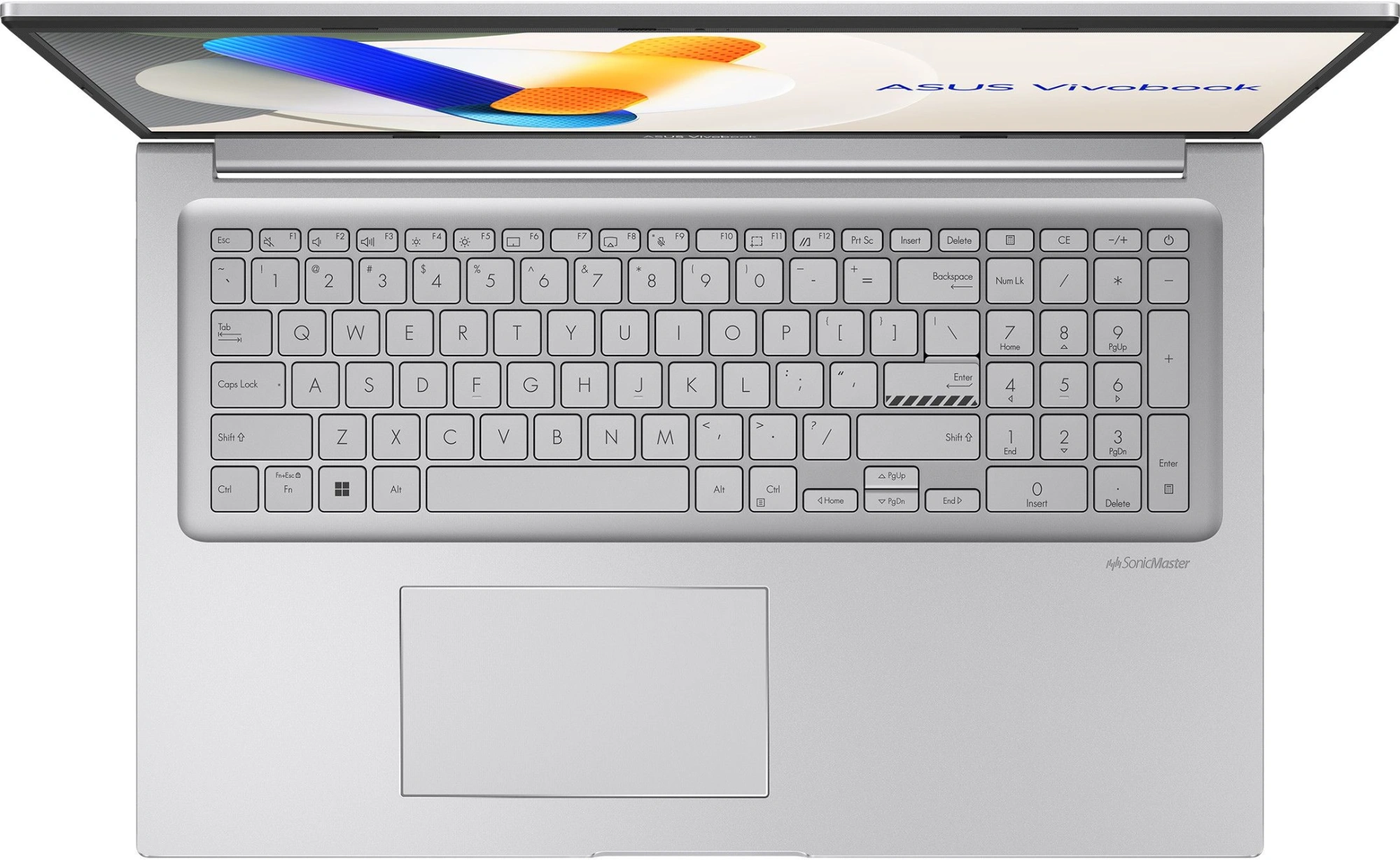 ASUS VivoBook X1704VA-AU1107 [90NB13X1-M00MT0] Silver 17.3" {FHD Core 7 150U/16Gb/SSD1Tb/ noOS}