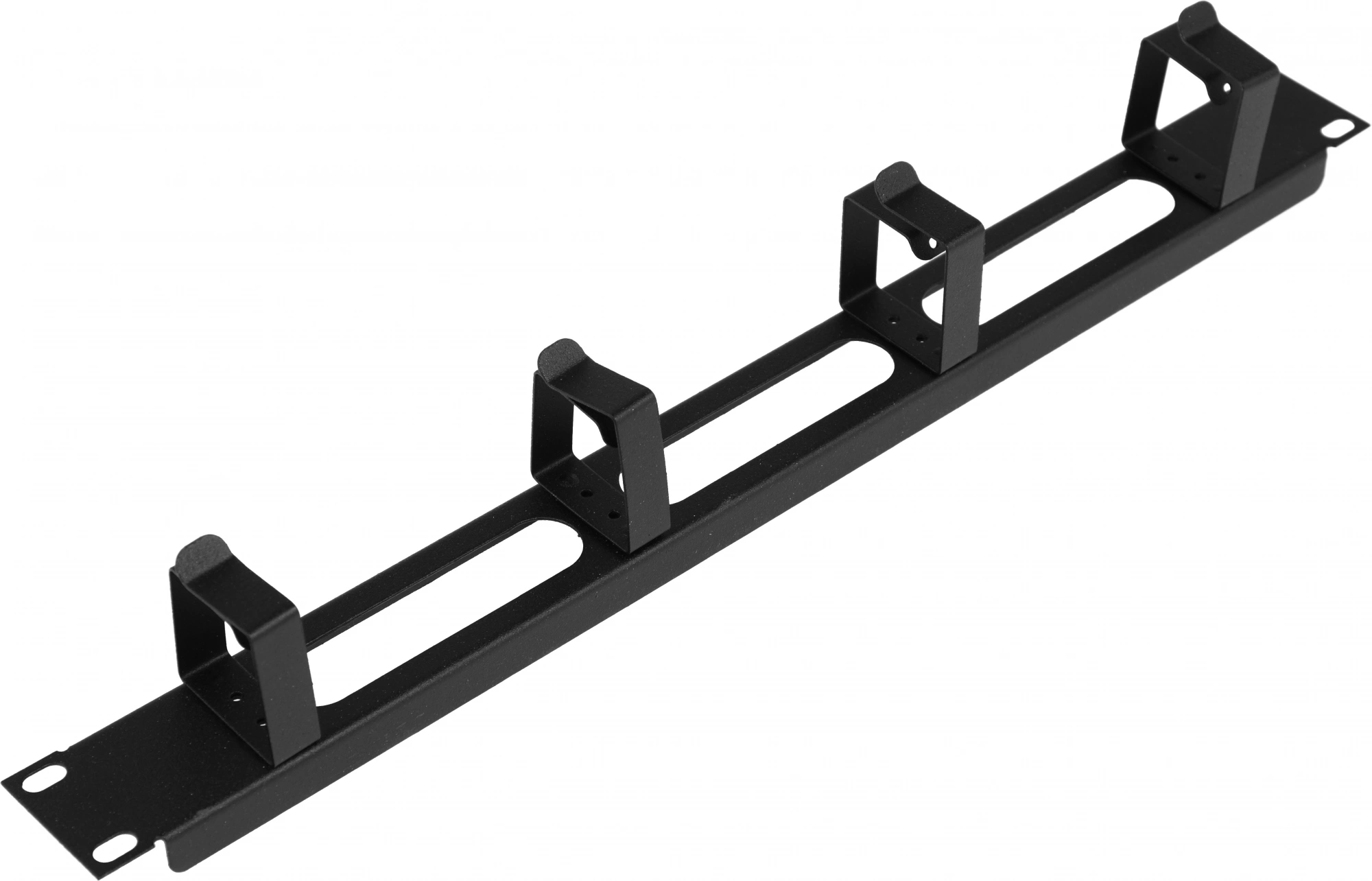 ITK CO05-1M4RM Кабельный органайзер 19" 1U 4 кольца, черный