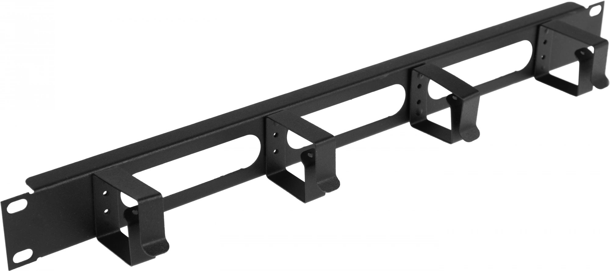 ITK CO05-1M4RM Кабельный органайзер 19" 1U 4 кольца, черный