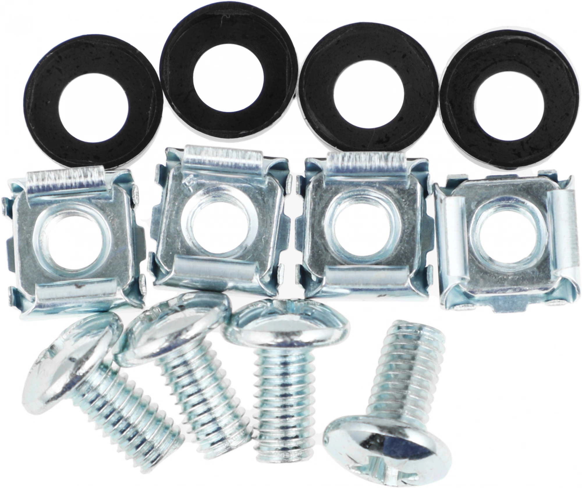 ITK CO05-1M4RM Кабельный органайзер 19" 1U 4 кольца, черный