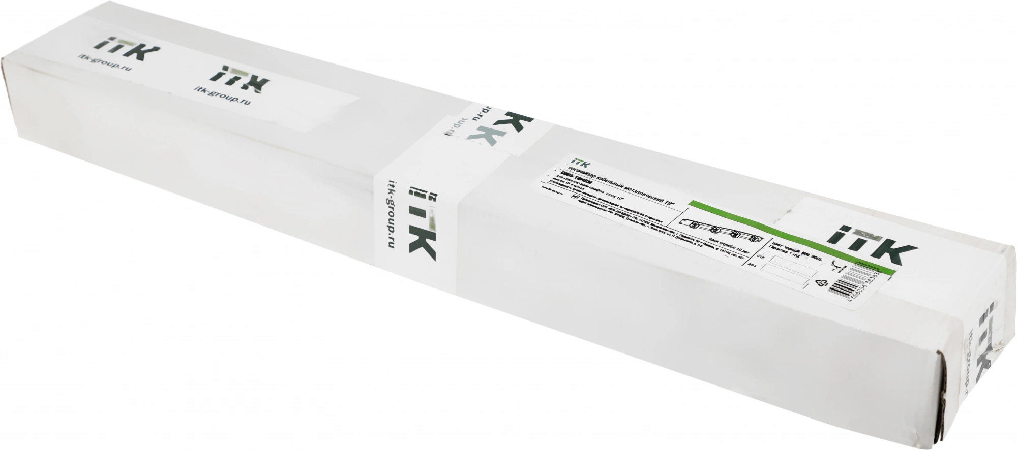 ITK CO05-1M4RM Кабельный органайзер 19" 1U 4 кольца, черный